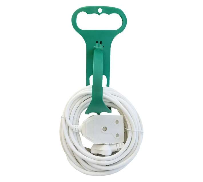 10A Double Janus Extension Lead - White (3000mm)