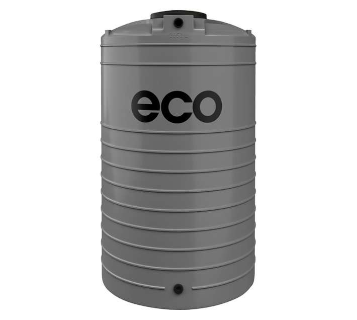 Eco Tanks Vertical Water Tank - Grey (2050L)