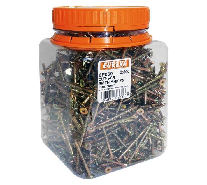 Eureka 5 x 60mm Cut Screw Smooth Shank (800 Pack)