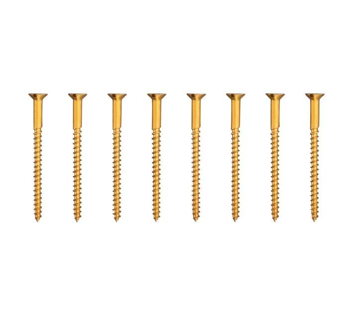 Eureka 1CH80U 4 x 50mm W/Screw Countersunk Solid Brass (8 Pack)