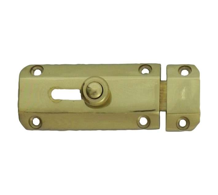 Euro Brass Auto Bolt - Brass (75mm)