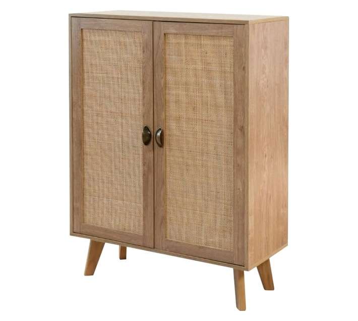 Home and Kitchen Rattan Cabinet - Natural (800 x 340 x 1100mm)