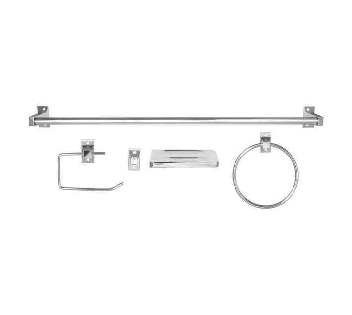 ESSENTIAL BATHROOM SET 5PCE ZINC ALLOY