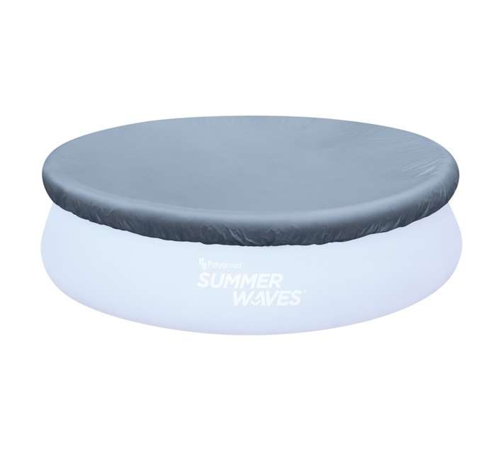 Summer Waves 8ft Ring Pool Cover - Grey