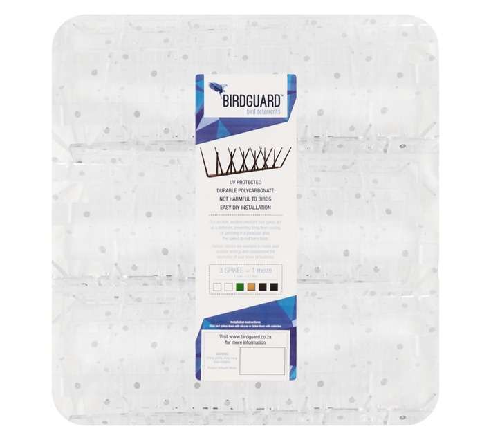 Birdguard 30 x Bird Spikes - Clear (10m)