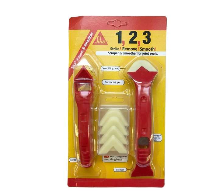 Sika 6 Piece Silicon Scraper and Smoother Kit