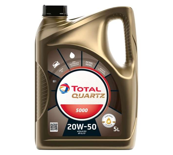 Total Quartz 5000 20W50 Oil (5L)