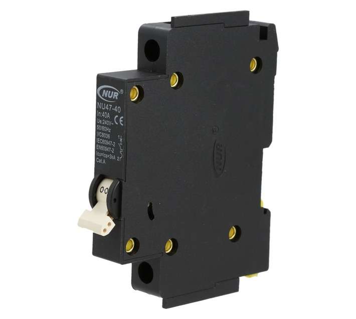 NUR Single Pole 3ka 40amp Mini Circuit Breaker
