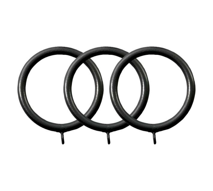Finishing Touches 10 x Rings - Black (50mm)