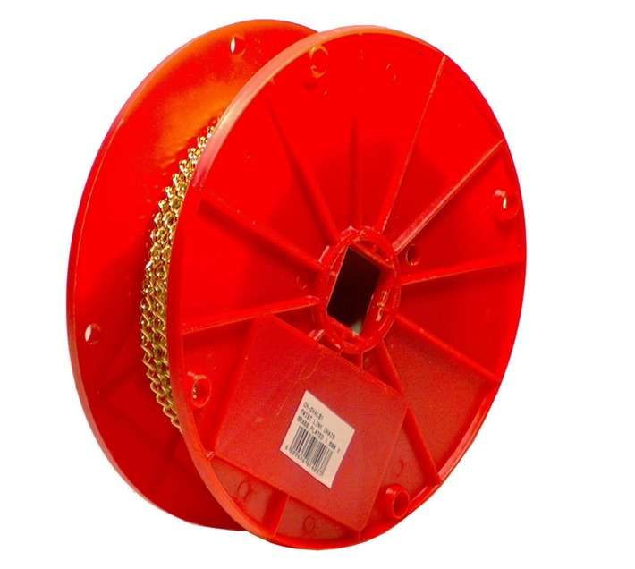 Twist Link Chain - Brass Plated (Per Meter)