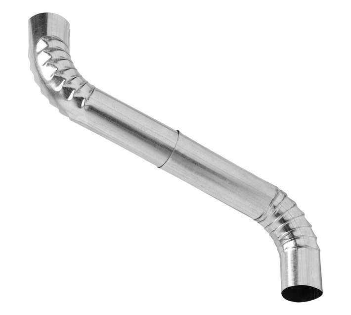 Heunis Steel Round Crimped Offset (450mm) - Silver
