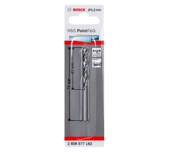 Bosch 2608577162 PoinTeQ Metal HSS Drill Bit (4.2mm)