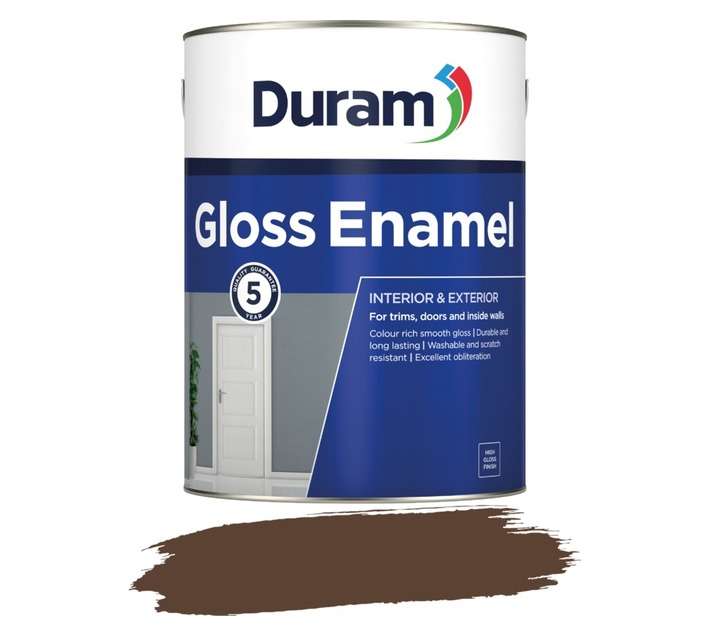 Duram Gloss Enamel - Dark Brown (5L)