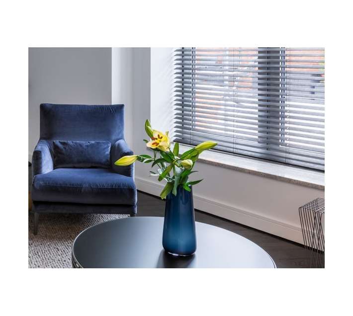 PVC Venetian Blinds - Dark Grey (1500 x 25 x 1600mm)