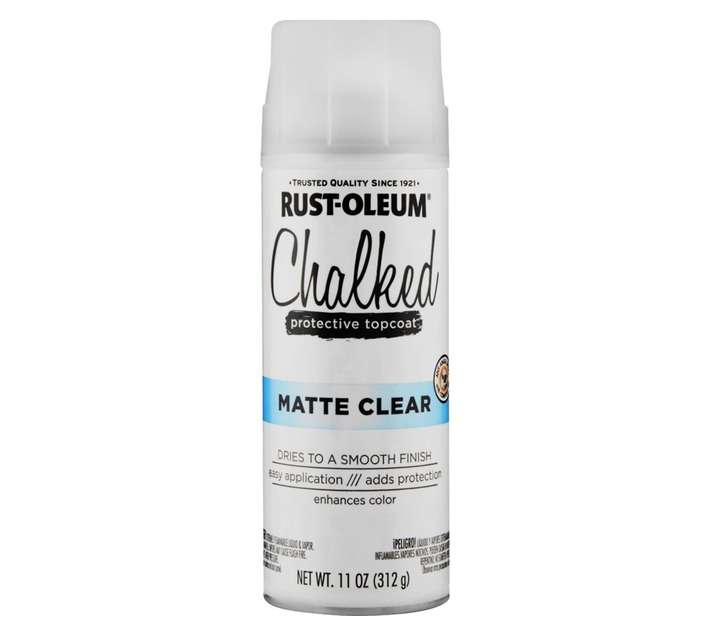 Rust-Oleum Spray Paint Chalked Protective Topcoat - Matte Clear (340g)
