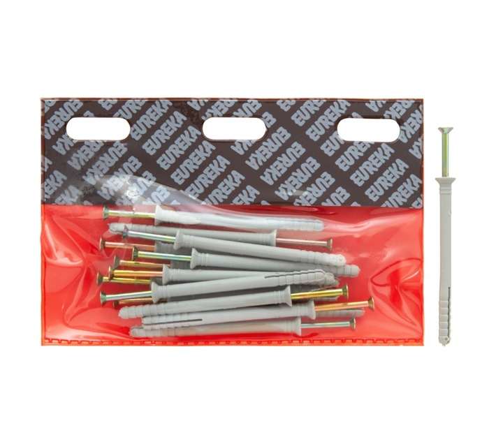 Eureka 6V50 6 x 80mm Nail In Nylon Countersunk (15 Pack)