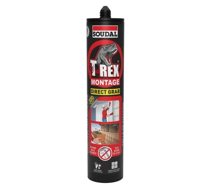 Soudal T-Rex Mantage Super Grab Adhesive - White (350g)