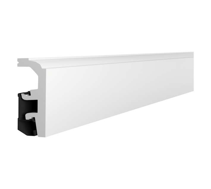Upper Edge Vega P0910 Skirting - White (2400 x 90 x 20mm)
