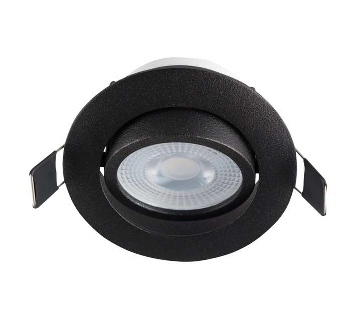Bright Star Lighting DL031 BLK 1 LED Round Downlight - Black (5W)