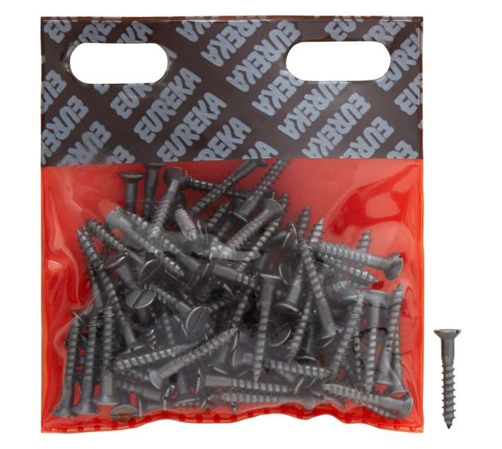 Eureka 1BK30U 4.5 x 30mm W/Screw Countersunk Steel (100 Pack)