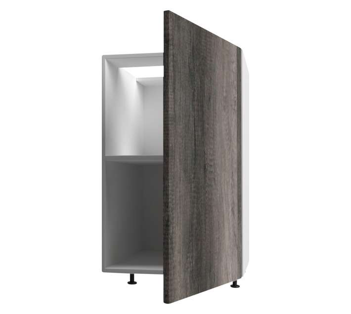 Home and Kitchen Wrapped Base Cabinet Unit - Monument Oak (450 x 560 x 720mm)