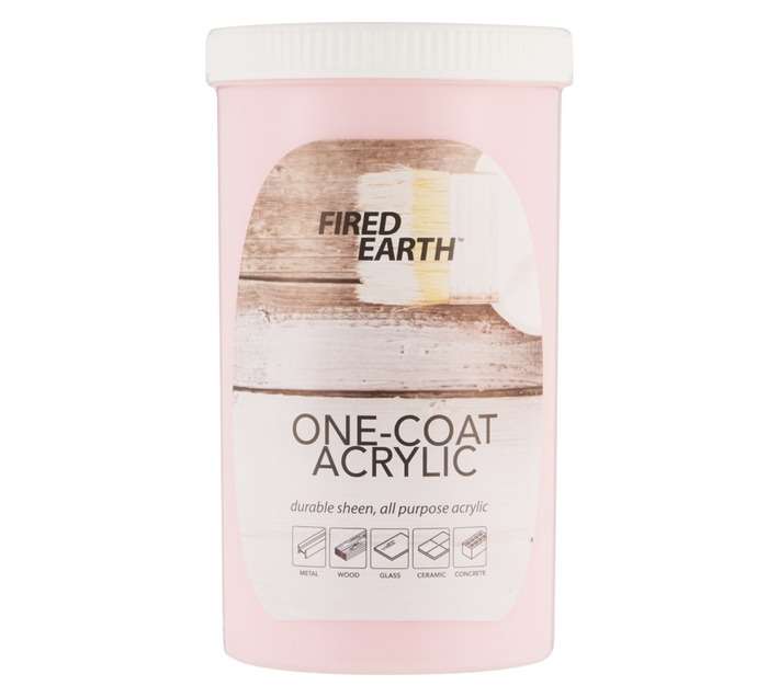 Fired Earth One Coat Paint - Light Pink (1L)