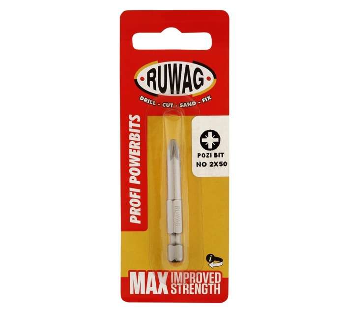 Ruwag 50mm No.2 Professional Power Pozi Bit