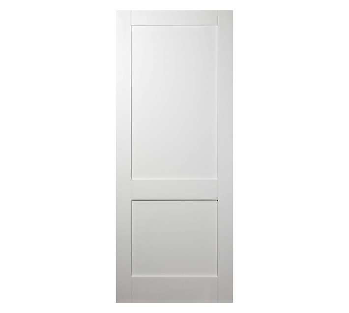 Dortello SHA1002 2 Panel Shaker Door - White (813 x 2032 x 40mm)