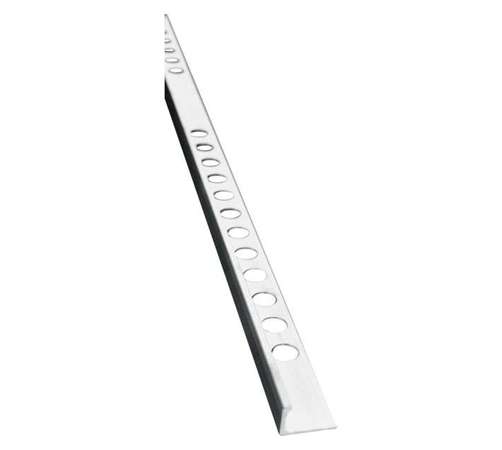 Salbev L-Shaped Straight Edge Trim - Silver (2500 x 12mm)