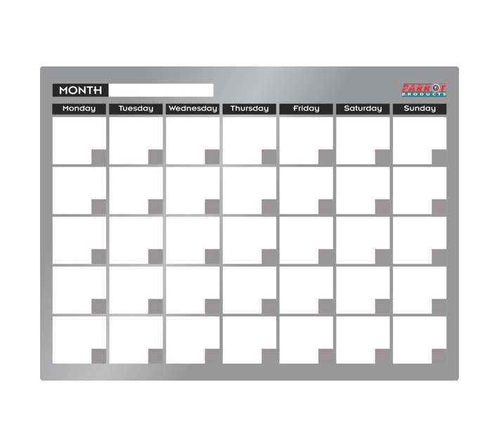 Parrot Products BD7126 Cast Acrylic Monthly Planner (600 x 450mm)