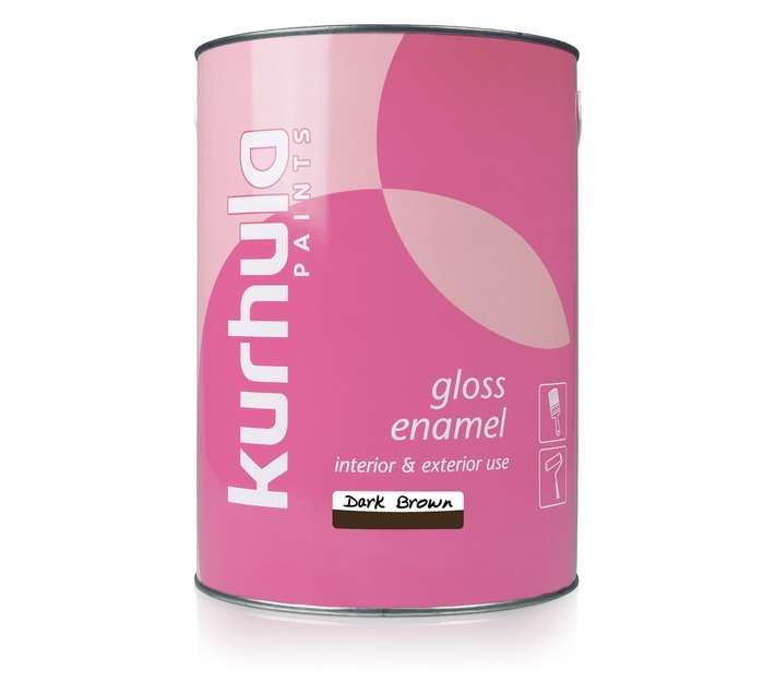 Kurhula Gloss Enamel Paint - Dark Brown (5L)