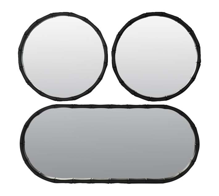 Design House 2 Piece Adelaide Mirror - Black