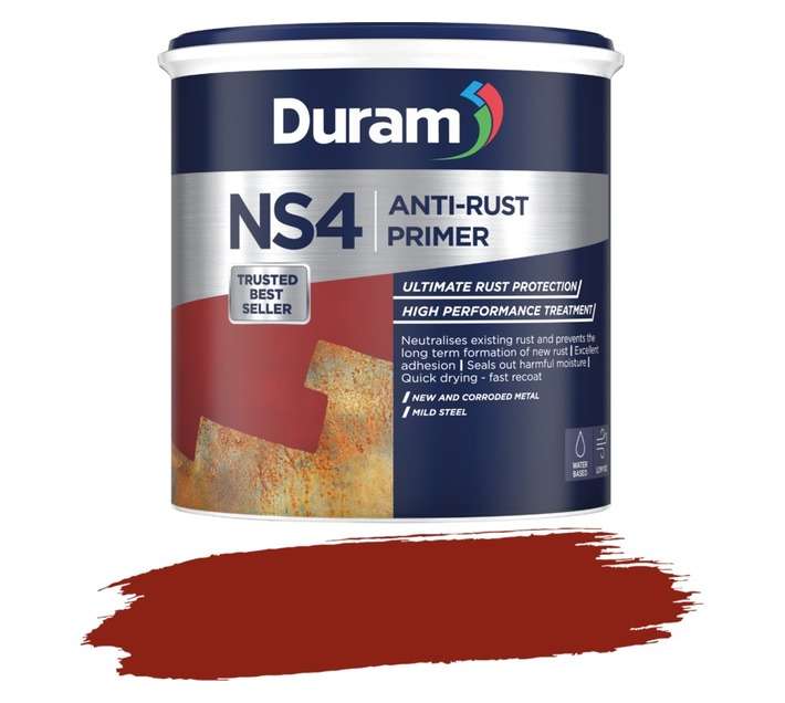 Duram NS4 Anti-Rust Coating Primer - Red (1L)