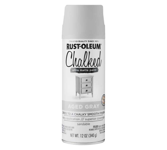 Rust-Oleum Spray Paint Chalked Ultra Matte - Aged Gray (340g)
