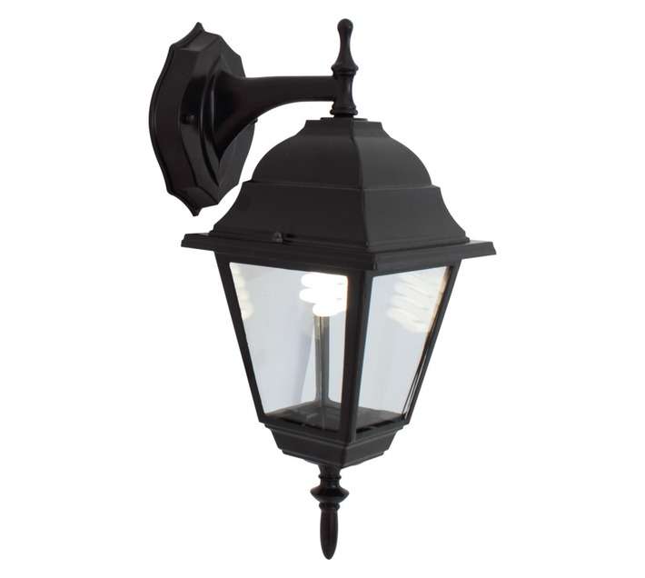 Eurolux 4 Panel Down Facing Lantern - Black (60W)