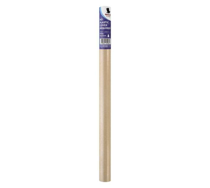 Magic Cover Plastic Coated Craft Paper Roll - Brown (3000 x 480mm)