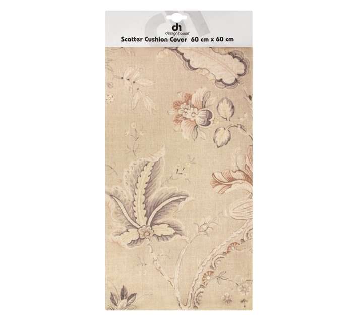 Design House Illust Scatter Cushion Cover - Floral (600 x 600mm)