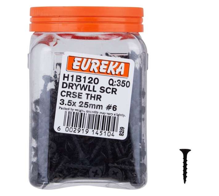 Eureka H1B120 3.5 x 25mm Drywall Screw Coarse (350 Pack)