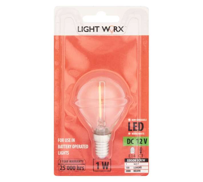 Light Worx E14 LED Globe (1W)
