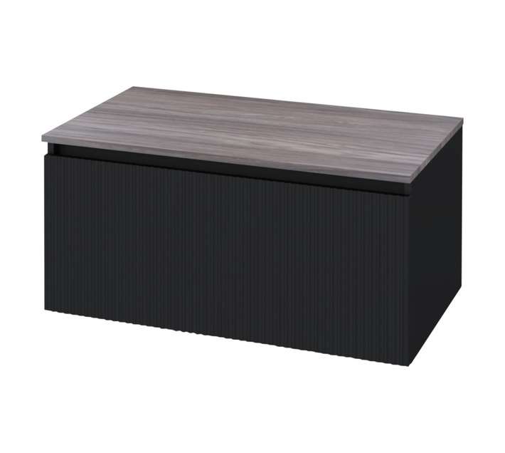 Luximo Design Lapana Duco Vanity Cabinet - Matt Black (800mm)