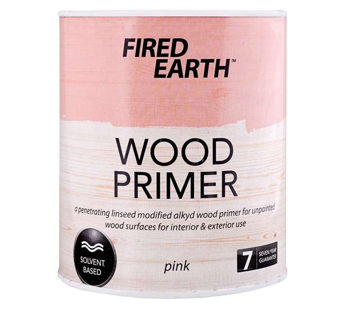 Fired Earth Wood Primer - Pink (1L)