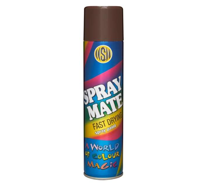 Spraymate Spray Paint Fast Drying - Dark Brown (250ml)