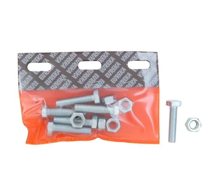 Eureka Galvanised Hex Screw and Nut Set (12 x 50mm)