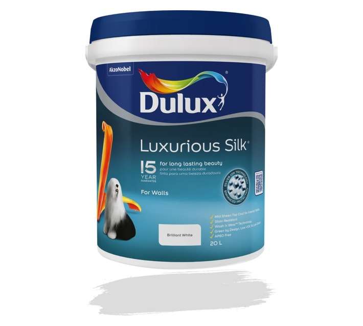 Dulux Luxurious Silk - Brilliant White (20L)