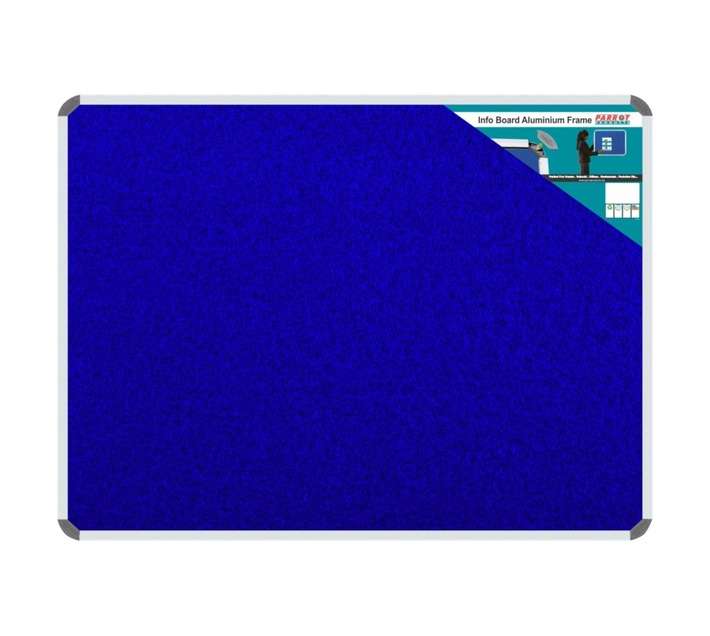 Parrot Products BD0770D Aluminium Frame Information Board - Royal Blue (2000 x 1200mm)