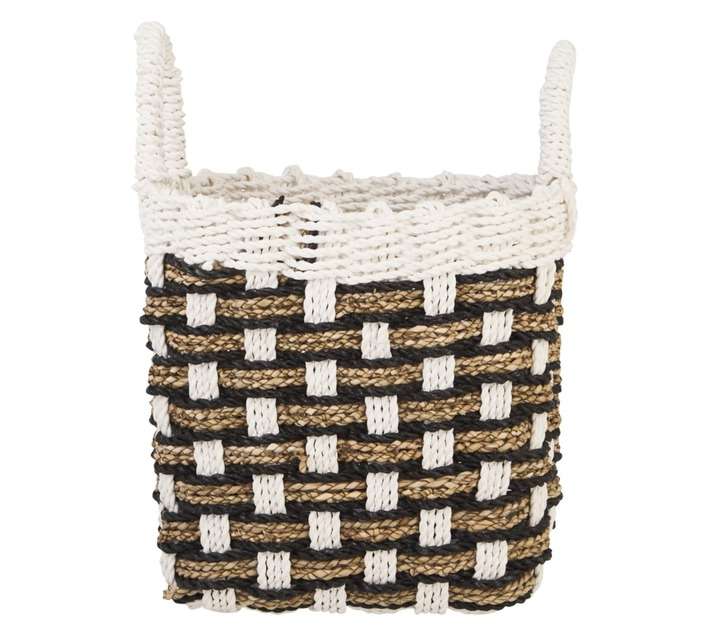 Design House Basket - Black/White (300 x 250 x 350mm)