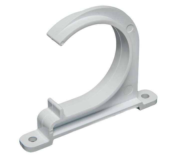 PVC Pipe Clip - White (40mm)