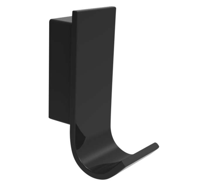 Lusso Ciano Towel Hook - Black (120 x 50 x 140mm)