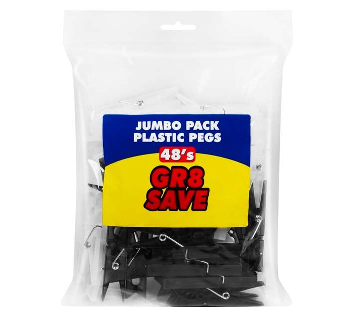 Gr8 Save 48 x Jumbo Pegs