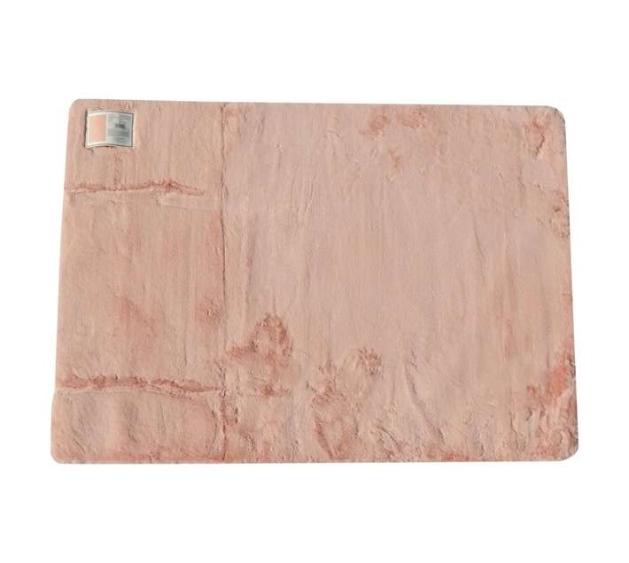 Stefano and Co Faux Fur Sonya Rug - Pink (1600 x 1200mm)